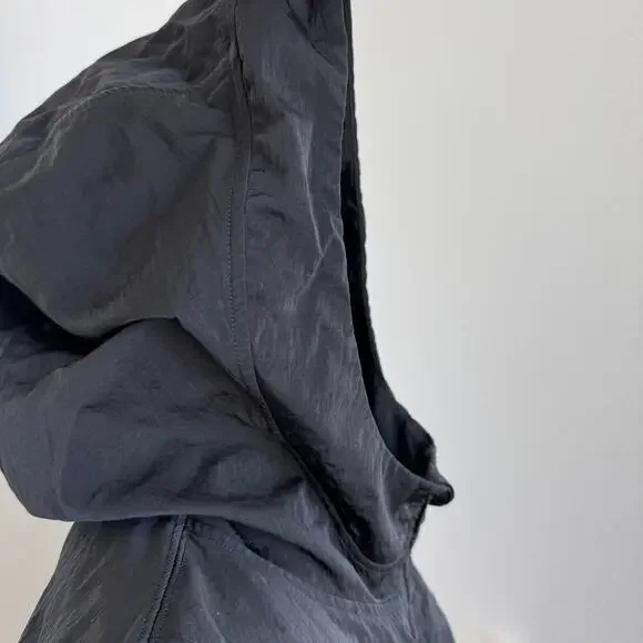 Lululemon Ready to Go Jacket Black Water Repellent Hooded Athletic Gym Travel